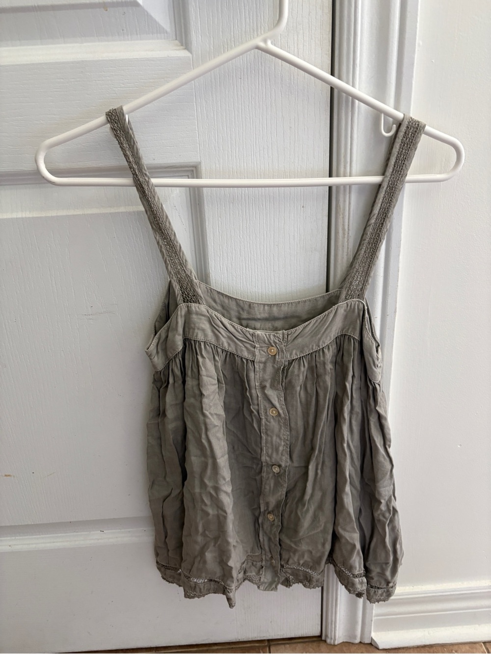 Wilfred Gray Button-Front Camisole Tank